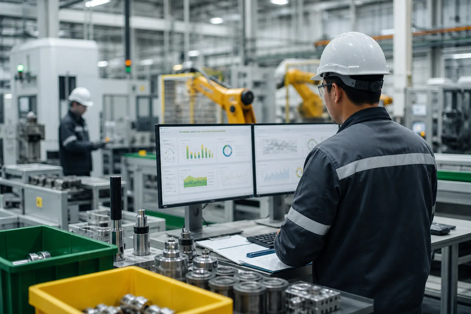 Manufacturing operations workflow with quality control and production planning